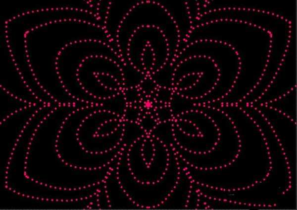 ps怎么使用虚线点制作创意的花纹图案?